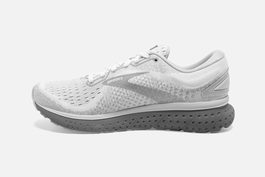 Brooks Glycerin 18 Road Loopschoenen Dames - Wit/Grijs - 208571EIV